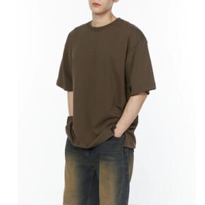 Oversized Drop Shoulder Cotton T-Shirt