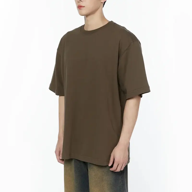 Oversized Drop Shoulder Cotton T-Shirt - Image 2