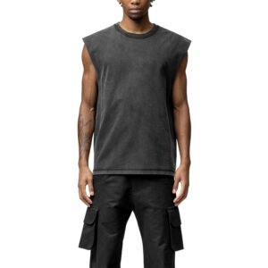 Loose Fit Vintage Wash Sleeveless T Shirt