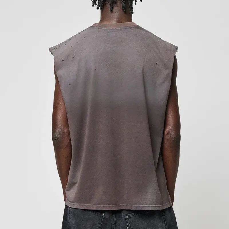 Vintage Wash Sleeveless Print T-Shirt - Image 3