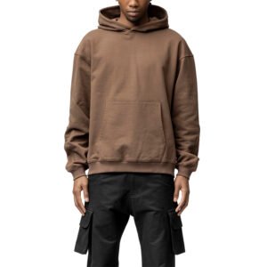 Brown Heavyweight Streetwear Hoodie