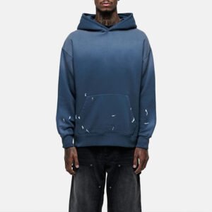 Custom Gradient Blue Oversized Hoodie