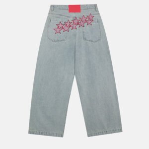 Light Blue Baggy Denim Jeans