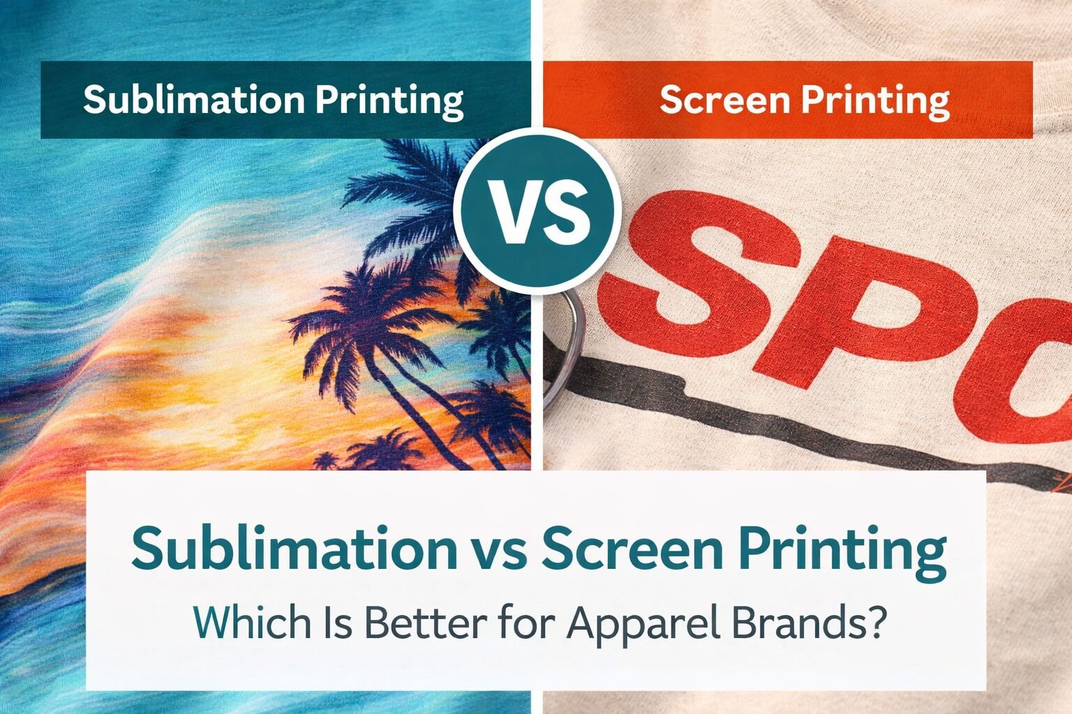 Sublimation vs Screen Printing: Which Is Better for Apparel Brand?