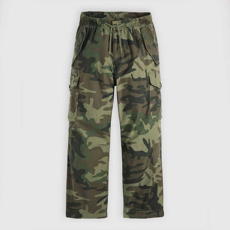 Custom Camo Print Baggy Cargo Men's Pants