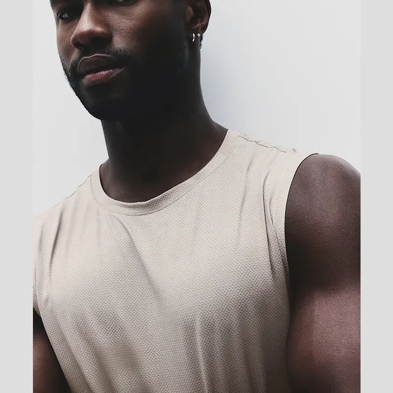 Distressed Grey Loose-Fit Tank Top - Image 4