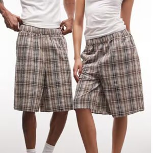 Plaid Longline Baggy Short