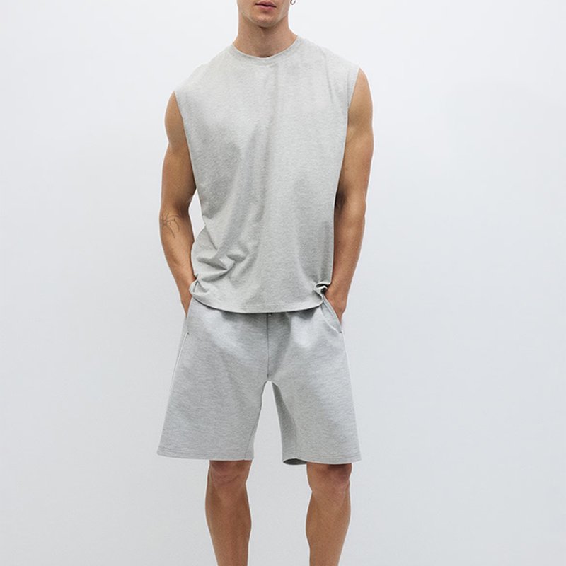 Loose-fit Sports Vest and Shorts Set