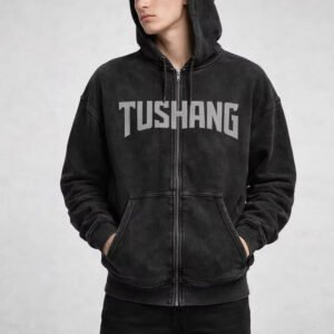 Men's Vintage Washed Zip-Up Hoodie
