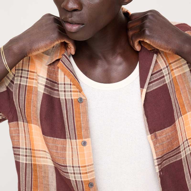 Custom Checkered Short Shirt for Casualwear - Image 4