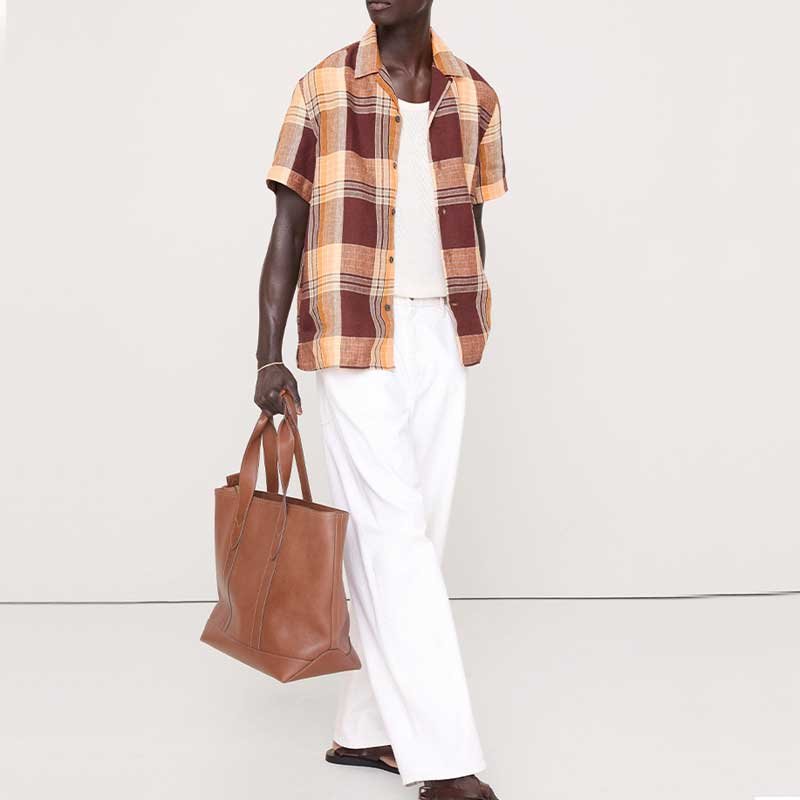 Custom Checkered Short Shirt for Casualwear - Image 3