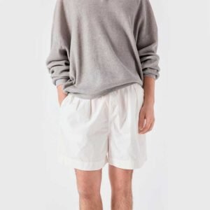 Custom White Casual Shorts for Summer Streetwear