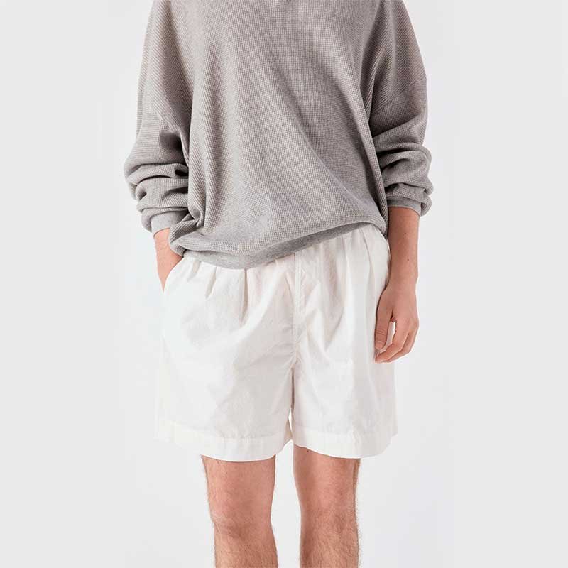 Custom White Casual Shorts for Summer Streetwear