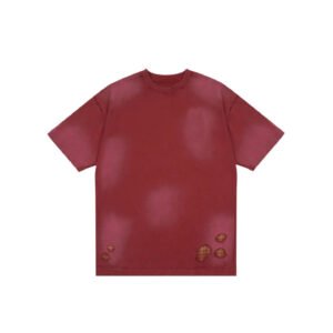 Washed Plaid Patch Oversized T-Shirt