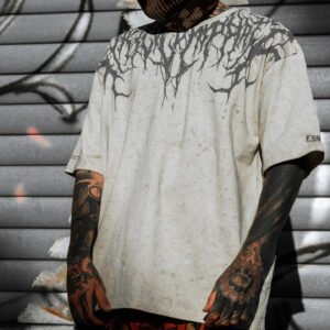 Men’s Print Sand Oversized T-Shirt