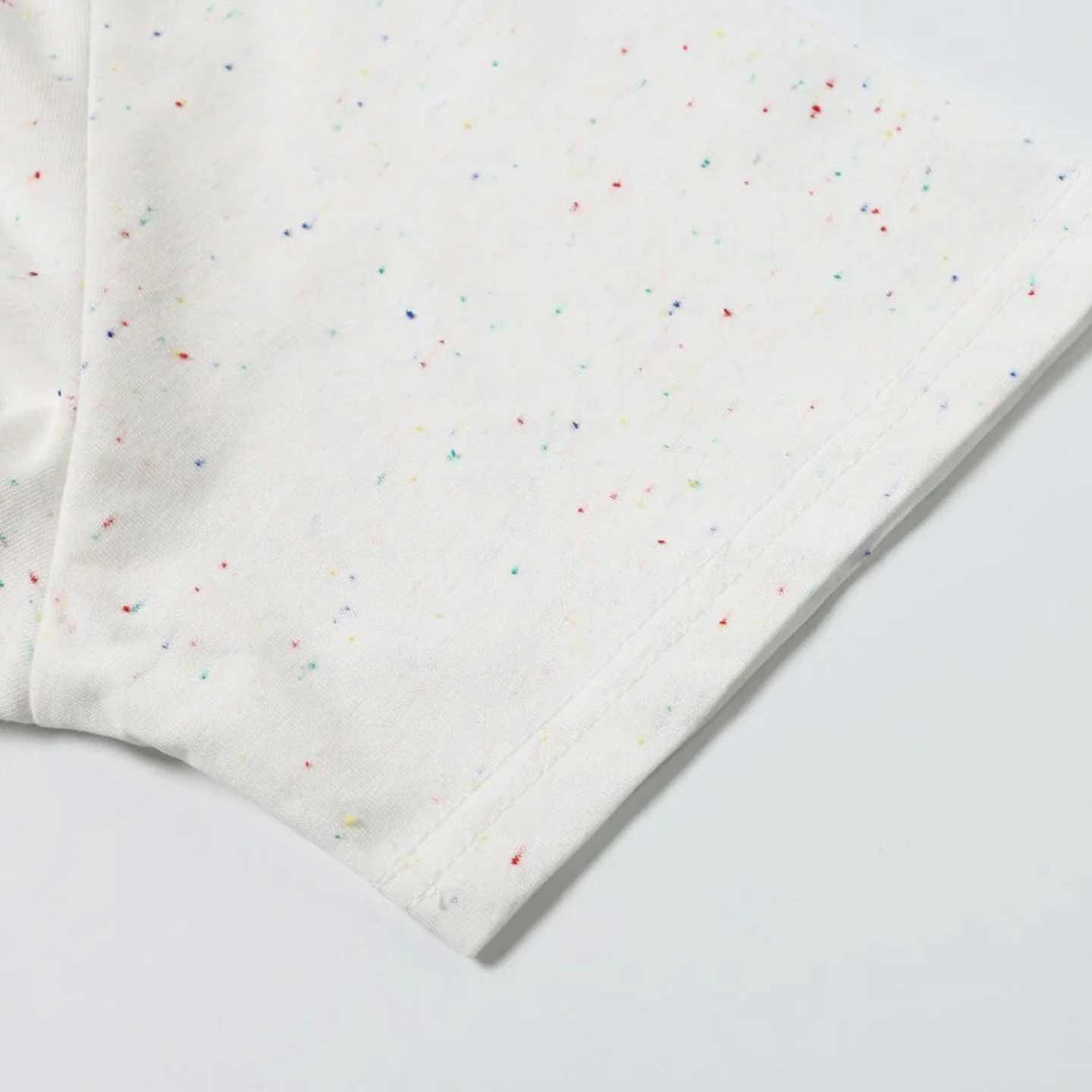 Speckled Fireworks Embroidery Graphic Short Sleeve T-Shirt - Image 3