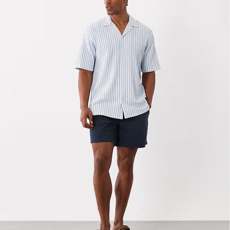 Striped Short-sleeved Men's Shirt - Image 3