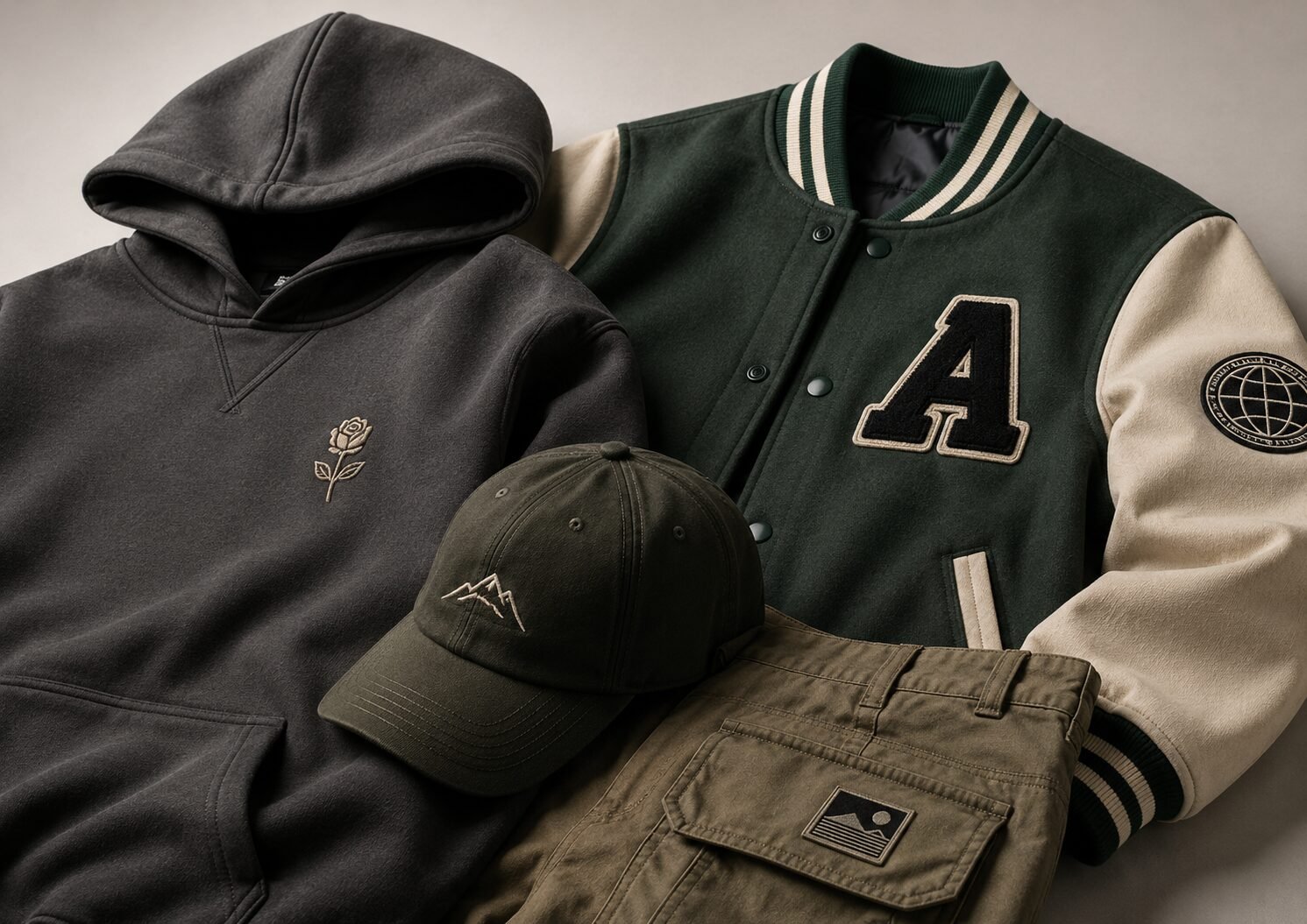 Embroidery & Patch Details in streetwear