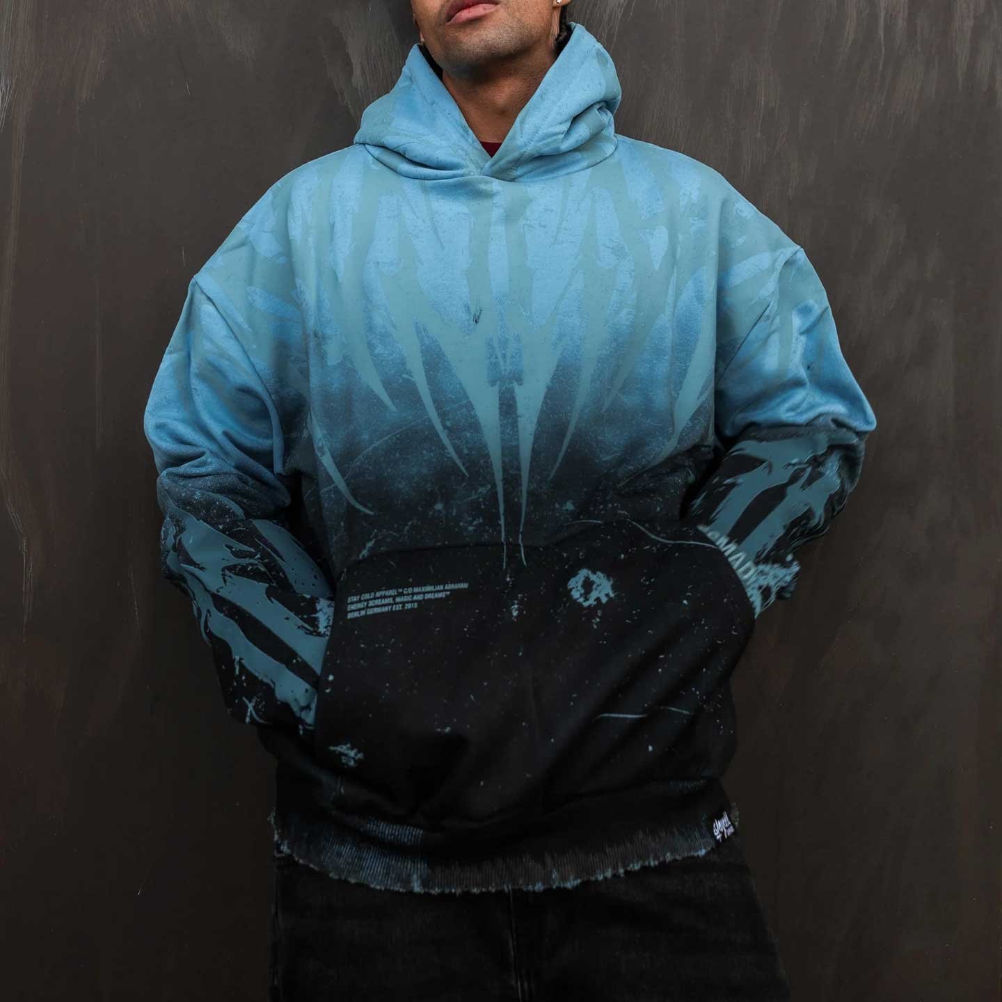 Men’s Gradient Graphic Oversized Hoodie