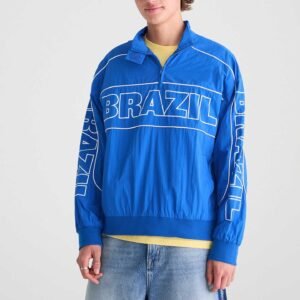 Men’s Printed Half-Zip Track Jacket