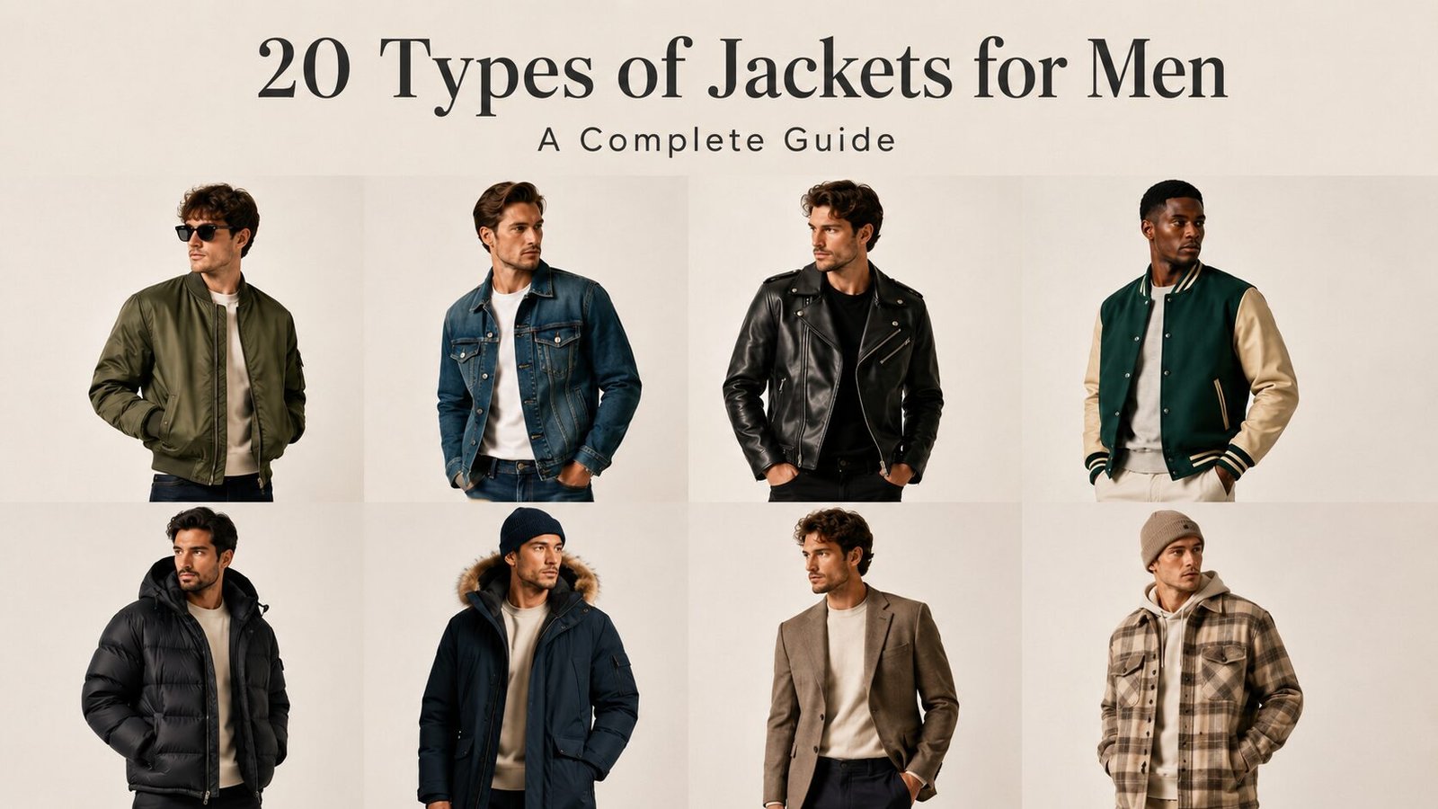 20 Types of Jackets for Men